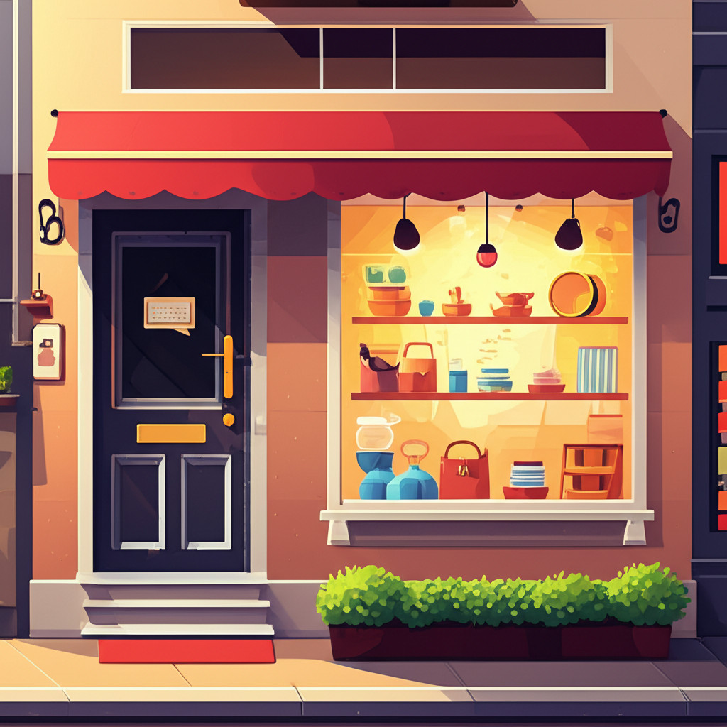 Local business storefront